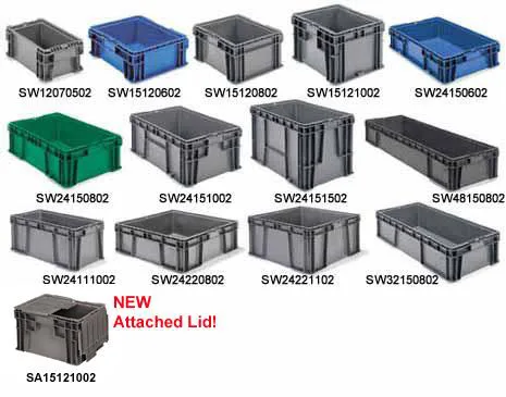 Plastic molded totes, 3 of 4