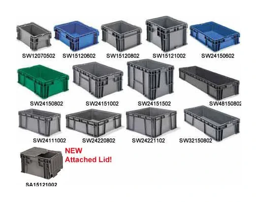 Plastic molded totes, 3 of 4